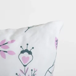 Pościele|Darymex Pościel bawełniana w fioletowe rośliny JERSEYLOVE 160x200 cm