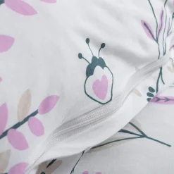 Pościele|Darymex Pościel bawełniana w fioletowe rośliny JERSEYLOVE 160x200 cm