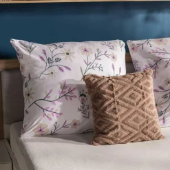 Pościele|Darymex Pościel bawełniana w fioletowe rośliny JERSEYLOVE 220x200 cm