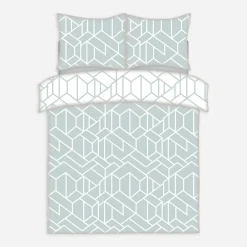 inny Pościel bawełniana w geometryczny wzór LINETTE 160x200 cm