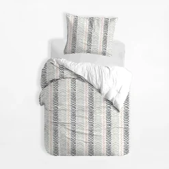 Pościel Dla Dzieci|Pościele|inny Pościel bawełniana w jodełkę BOHOO 140x200 cm