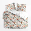 inny Pościel bawełniana w kolorowe kwiaty BONSOIR 160x200 cm