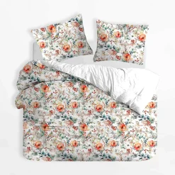 inny Pościel bawełniana w kolorowe kwiaty BONSOIR 160x200 cm