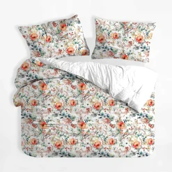 inny Pościel bawełniana w kolorowe kwiaty BONSOIR 220x200 cm