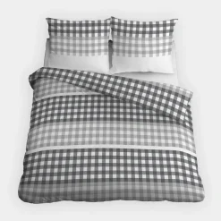 Pościele|inny Pościel bawełniana w kratę HOME SATIN 160x200 cm