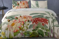 Pościel bawełniana w kwiaty MIRELLECONTRA 160x200 cm