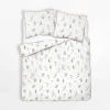 Pościele|inny Pościel bawełniana w kwiaty biała PERKAL 160x200 cm