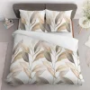 Pościele|inny Pościel bawełniana w liście biała HOME SATIN 220x200 cm