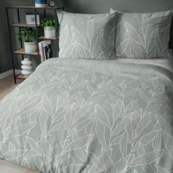 inny Pościel bawełniana w liście różowa HOME SATIN 160x200 cm