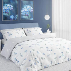 Pościele|Faro Pościel bawełniana w niezapominajki COTTAGE HOME 220x200 cm