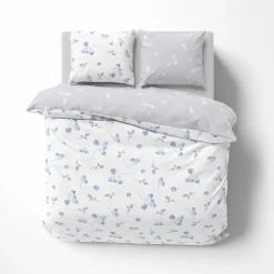 Pościele|Faro Pościel bawełniana w niezapominajki COTTAGE HOME 160x200 cm