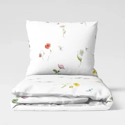 Faro Pościel bawełniana w polne kwiaty 160x200 cm