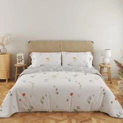Faro Pościel bawełniana w polne kwiaty 220x200 cm