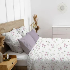 Faro Pościel bawełniana w różowe kwiaty COTTAGE HOME 160x200 cm