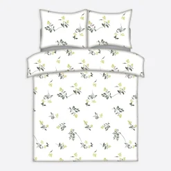 inny Pościel bawełniana w żółte kwiaty SO DREAMY 160x200 cm