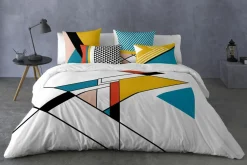 Pościel bawełniana w trójkąty CENIT 220x200 cm