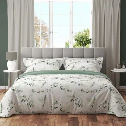 Pościele|Faro Pościel bawełniana z motywem roślinnym COTTAGE HOME 220x200 cm
