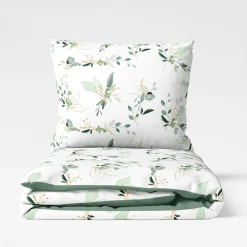 Faro Pościel bawełniana z motywem roślinnym COTTAGE HOME 160x200 cm