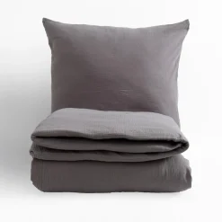 Pościele|inny Pościel muślinowa szara 160x200 cm