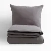 inny Pościel muślinowa szara 220x200 cm