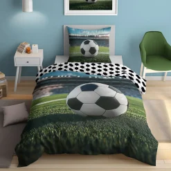 Pościele|inny Pościel świecąca w ciemności, wzór boiska, FLUO 140x200 cm