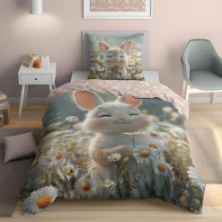 Pościele|inny Pościel świecąca w ciemności, wzór królika, FLUO 160x200 cm