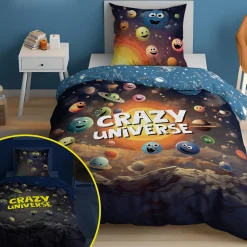 Pościel Dla Dzieci|Pościele|inny Pościel świecąca w ciemności CRAZY FLUO 160x200 cm