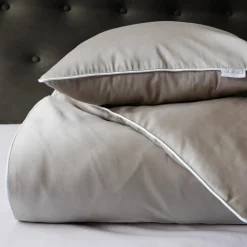 Pościel z makosatyny beżowa PURE 160x200 cm