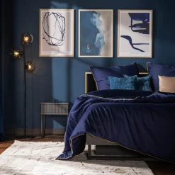 Pościele|inny Pościel z makosatyny granatowa PURE 220x200 cm