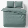 Pościele| Pościel z makosatyny miętowa PURE 220x200 cm