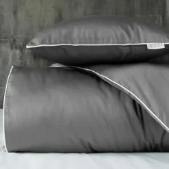 Pościele| Pościel z makosatyny szara PURE 140x200 cm