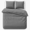Pościele| Pościel z makosatyny szara PURE 220x200 cm