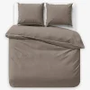 Pościele| Pościel z makosatyny taupe PURE 160x200 cm