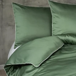 Pościele| Pościel z makosatyny zielona PURE 160x200 cm