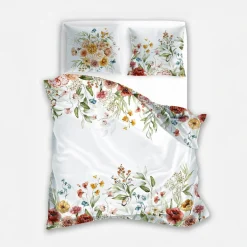 Faro Pościel z satyny bawełnianej polne kwiaty NOBILE 160x200 cm