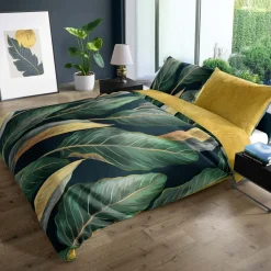 Pościele|Faro Pościel z satyny bawełnianej liście strelicji NOBILE 220x200 cm
