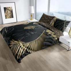 Pościele|Faro Pościel z satyny bawełnianej w liście NOBILE 220x200 cm