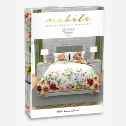 Pościele|Faro Pościel z satyny bawełnianej polne kwiaty NOBILE 220x200 cm