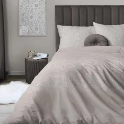 inny Pościel z satyny bawełnianej beżowa HOME SATIN 220x200 cm