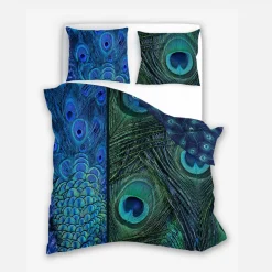 Faro Pościel z satyny bawełnianej pawie oko NOBILE 220x200 cm