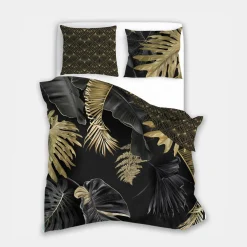 Faro Pościel z satyny bawełnianej w liście NOBILE 160x200 cm