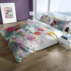 Faro Pościel z satyny bawełnianej malarska łąka NOBILE 140x200 cm