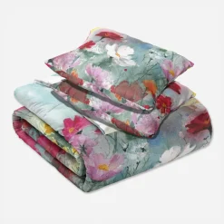 Pościele|Faro Pościel z satyny bawełnianej malarska łąka NOBILE 160x200 cm