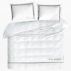 Pościele|EVA MINGE Pościel z satyny bawełnianej biała 160x200 cm