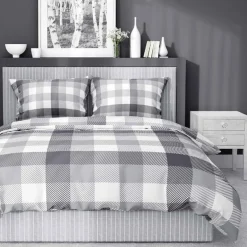 inny Pościel z satyny bawełnianej w kratkę HOME SATIN 220x200 cm