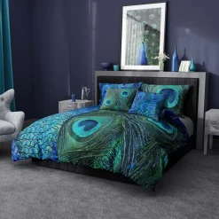 Pościele|Faro Pościel z satyny bawełnianej pawie oko NOBILE 140x200 cm