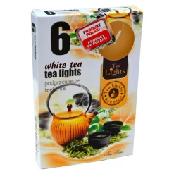 Świece, Świeczniki I Latarenki| Podgrzewacze zapachowe BIAŁA HERBATA 6 szt.