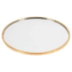 Podkładka lustrzana pod świecę złota MIX 10 cm