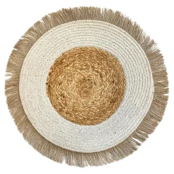 Podkładki Na Stół| Podkładka na stół boho biała 36 cm