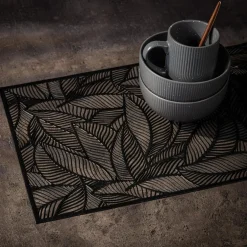 inny Podkładka na stół LIŚCIE czarne 30x45 cm